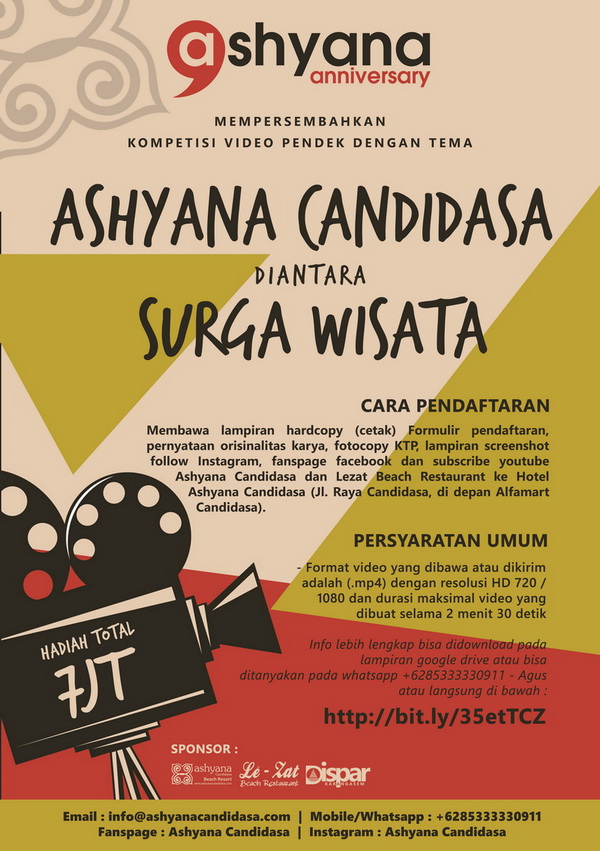 Ashyana Candidasa Beach Resort Short Film Competition Ashyanaversary 2019